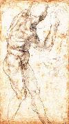 Michelangelo Buonarroti Male Nude France oil painting artist
